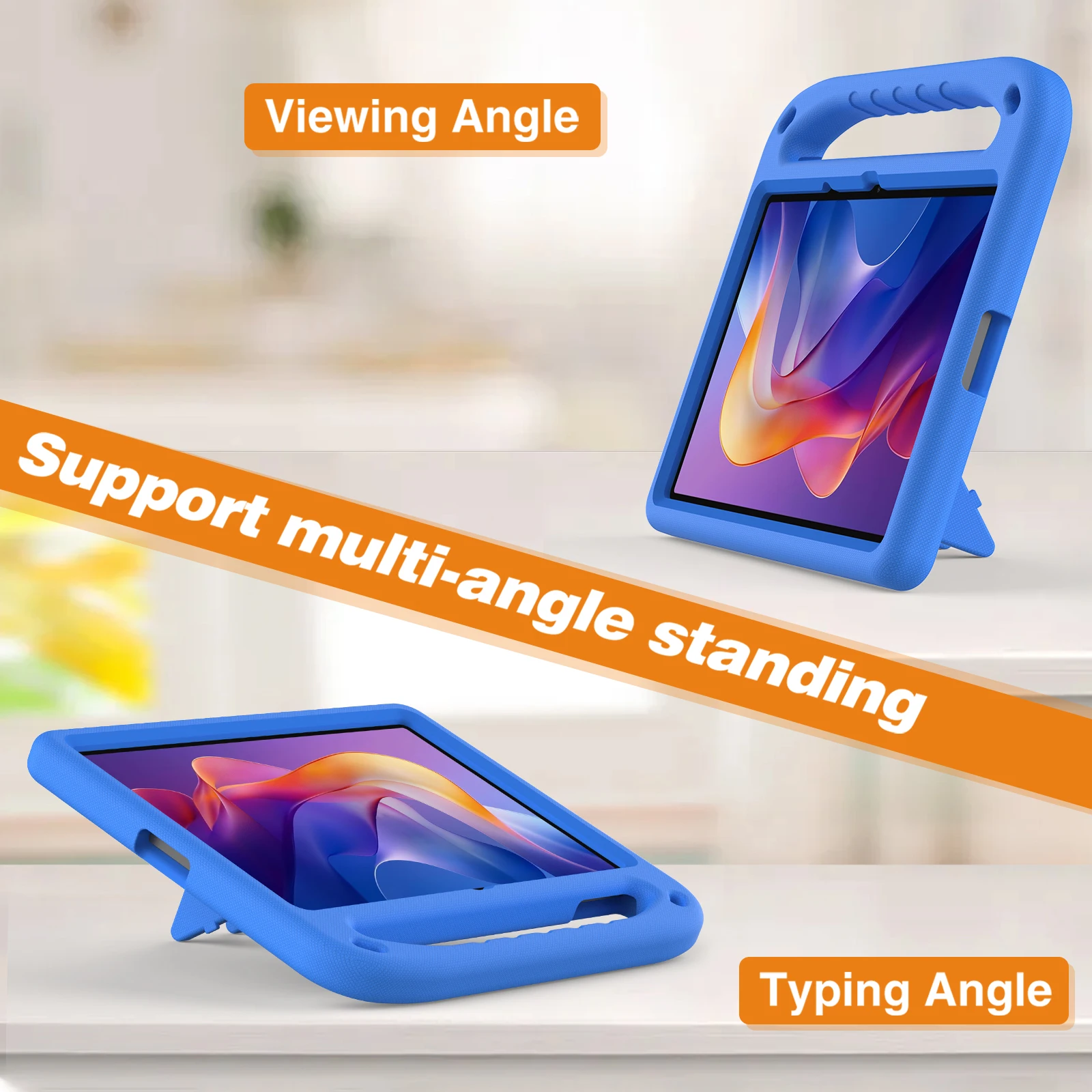 Kids Safe EVA Stand Case with Handle and Kickstand
