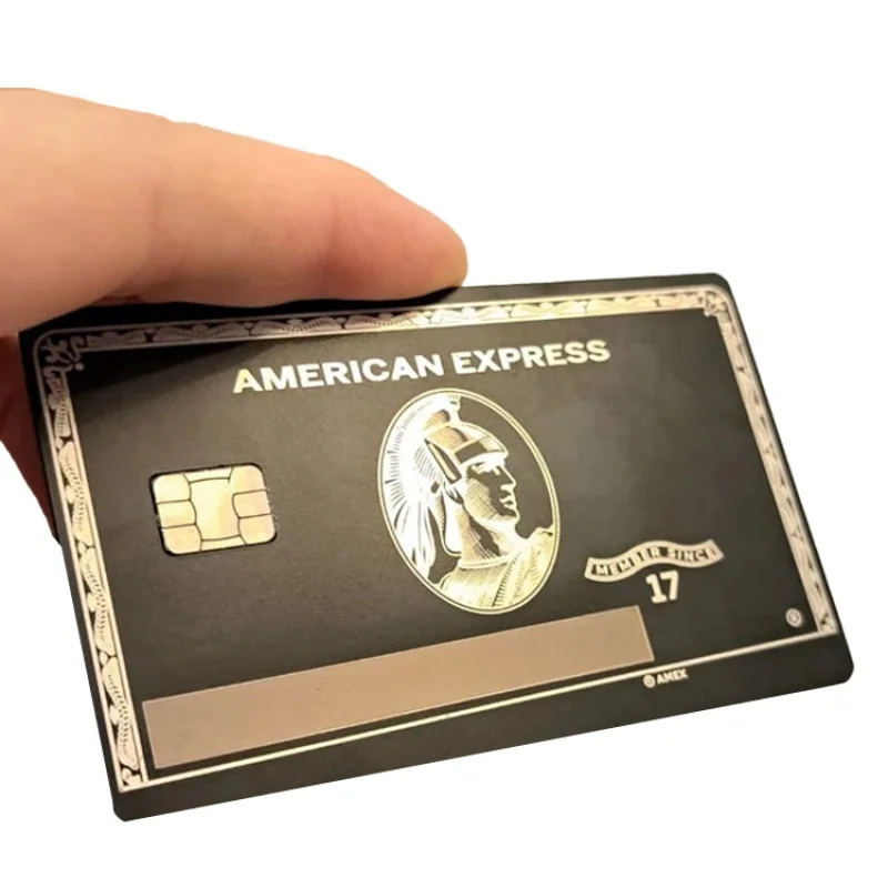 

Custom 4442 and Chip NFC Bank Stainless Steel Metal Card Blank With Magnetic stripe blank credit card custom metal credit cards