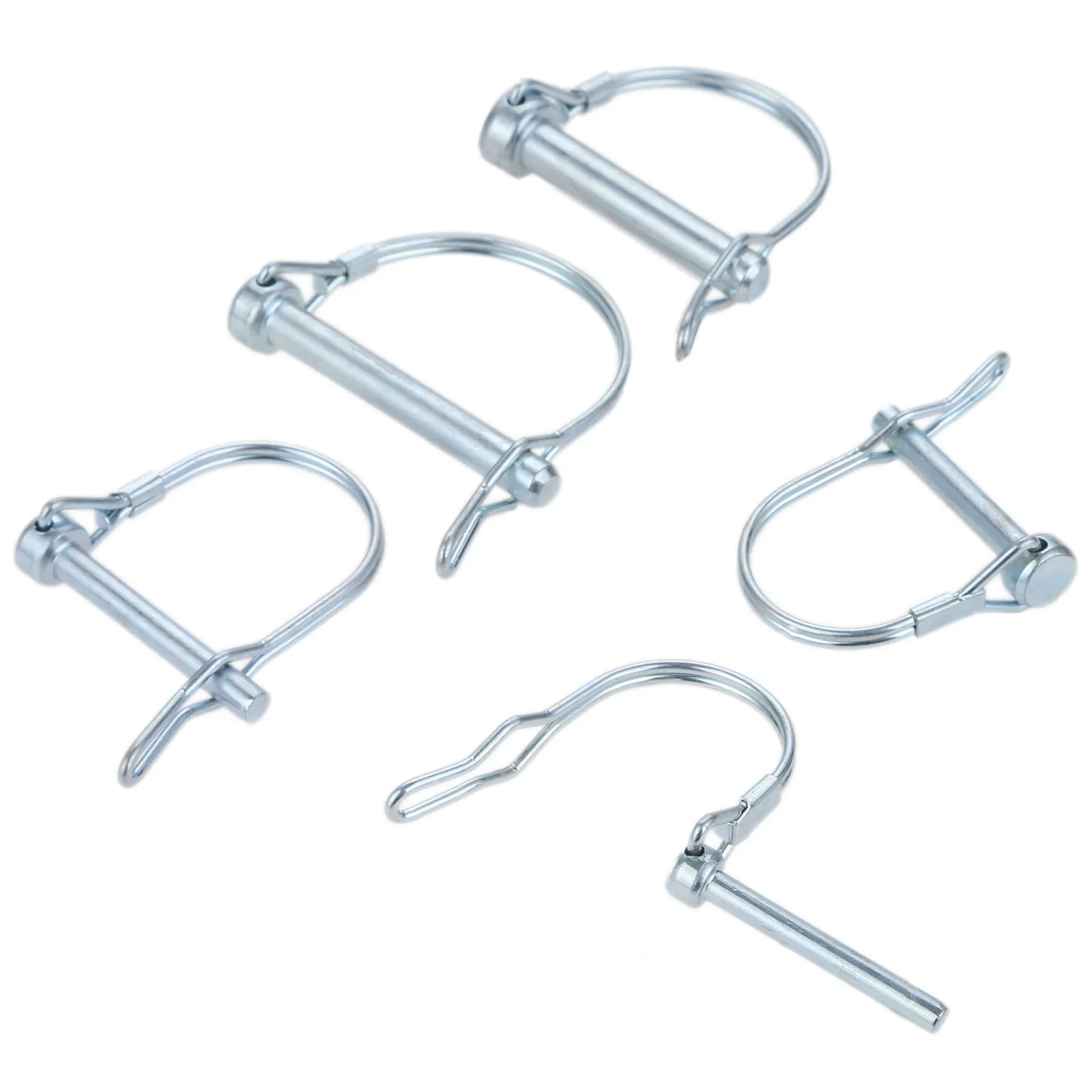 Quick lock pin 5pcs/2pcs Coupler Safety Pin D-Hook Steel M5 M6 M8 M9.5 Quick Lock Release Trailer Truck Bicycle Stroller Boat RV Hitch Latch