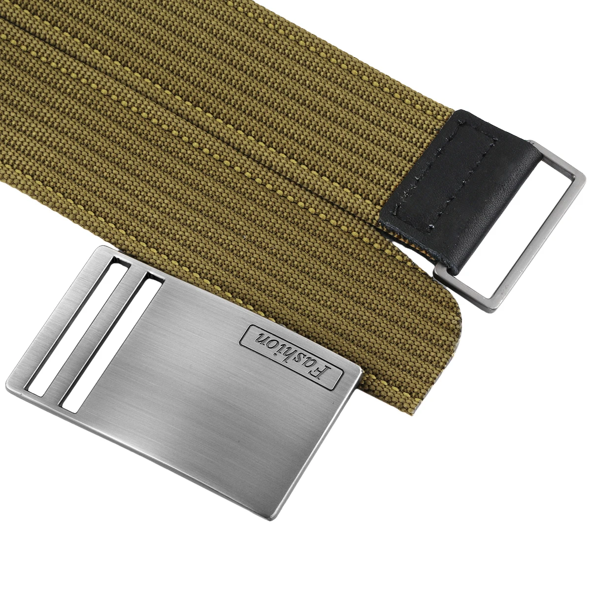 Ceinture tactique en Nylon pour hommes, longue de 120cm, mode militaire,  verte, pour pantalons Jeans