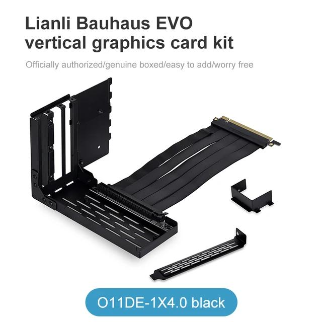 Support vertical carte graphique pour O11 Dynamic Evo avec Riser PCIe 4.0  (Blanc)