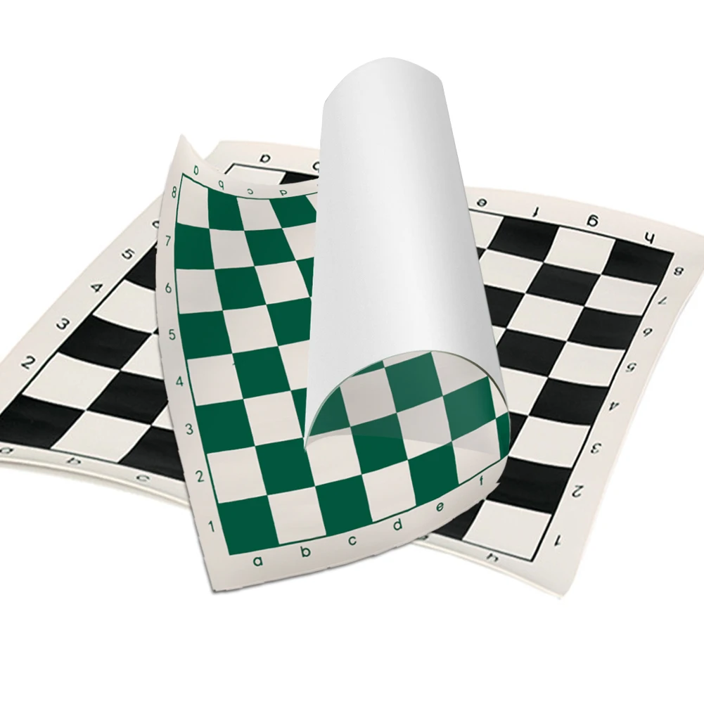 34.5x34.5/42x42cm PVC Leather Tournament Chess Board For Children's Educational Games Entertainment Board Games Foldable Chess Board