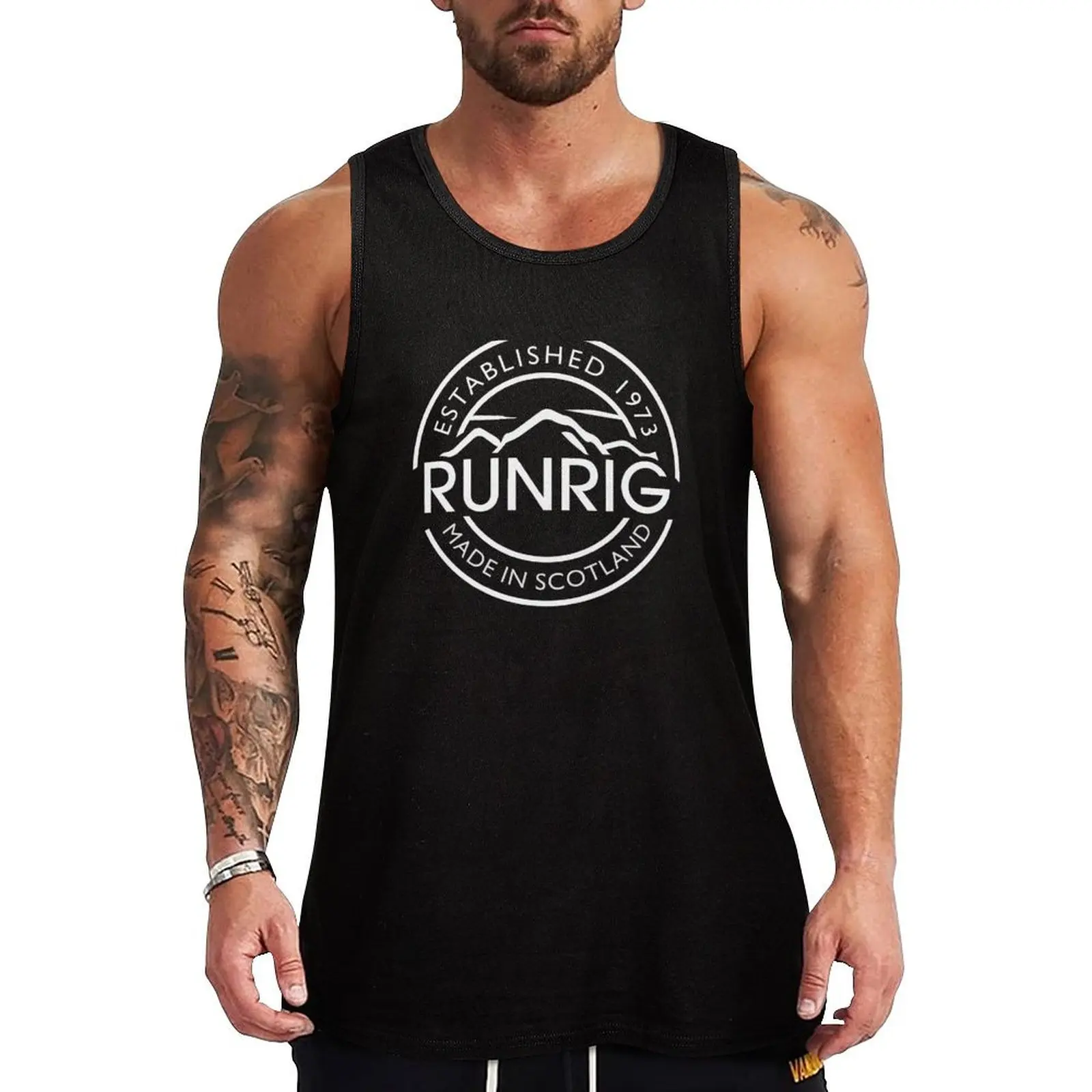 

RUNRIG BAND Tank Top mens clothing summer clothes gym accessories men