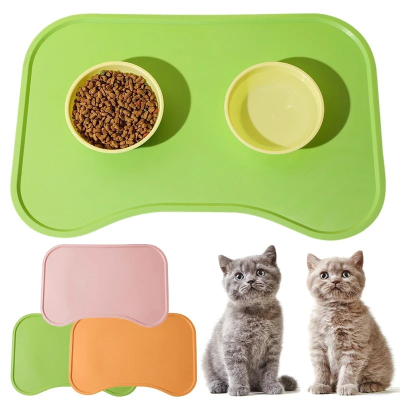 

Waterproof Pet Food Mat Anti-Slip Pet Bowl Mats Portable Dog Cat Pet Feeding Mat Pet Feeding Supplies Kedi Malzemeleri