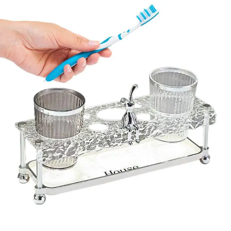 

Toothbrush Holders For Bathrooms Toothbrush Holder Washing Cup Storage Rack Bathroom Caddys For Toothpaste Acrylic Toothbrush