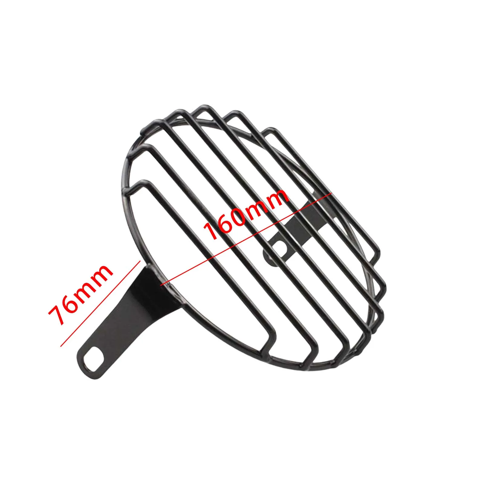 5.75 inch Motorcycle Headlight Grill Guard Direct Replaces Lamp Shade Decor Easy to Install Accessory for Modification