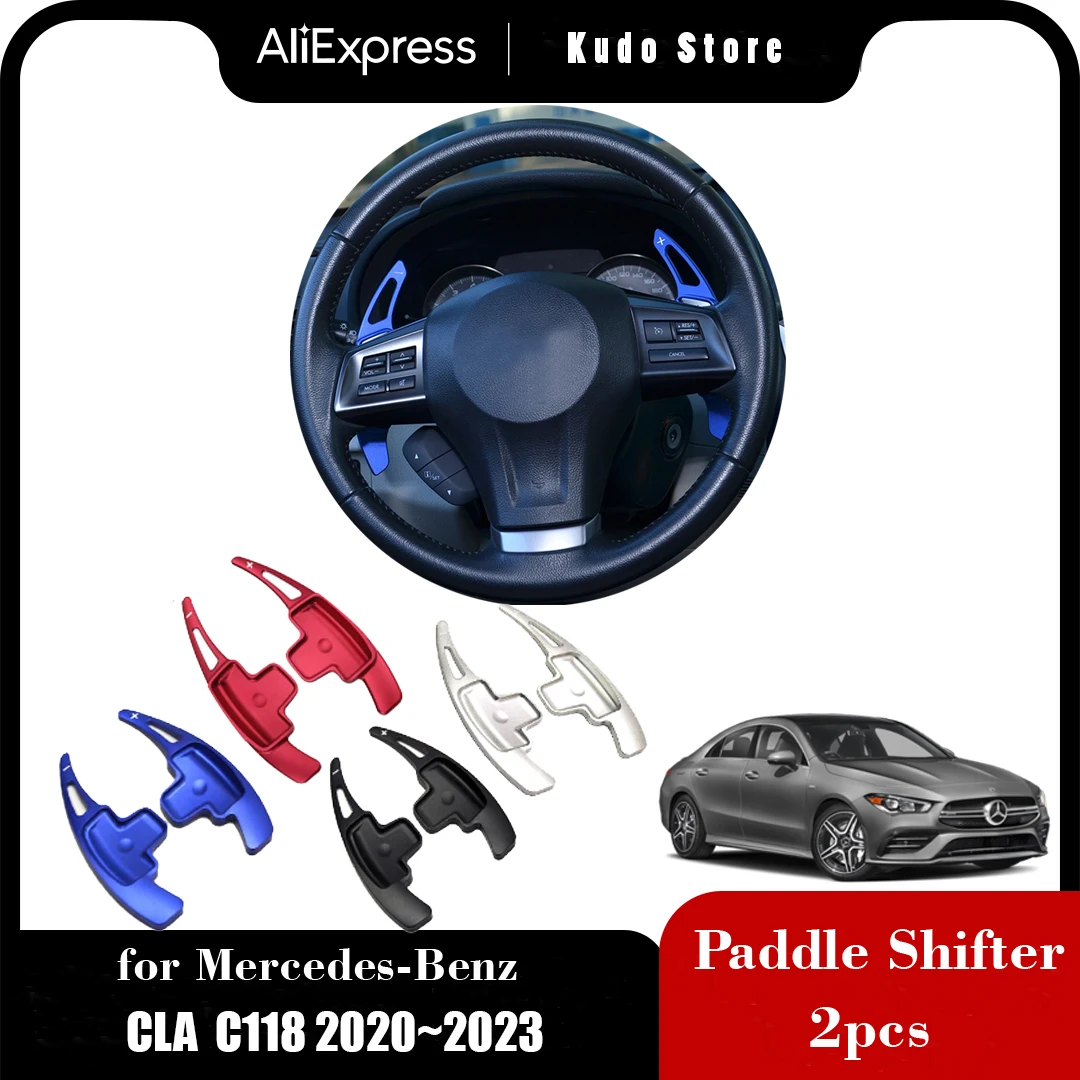 

Aluminium Paddle Shifters For Mercedes Benz CLA 220 250 180 C118 2020~2023 2021 2022 Wheel Extension Steering Sticker Accessorie