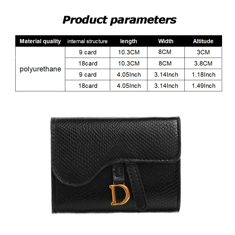 Female Card Bag Compact Multi Card Position Coin Purse Wallet Card Holder