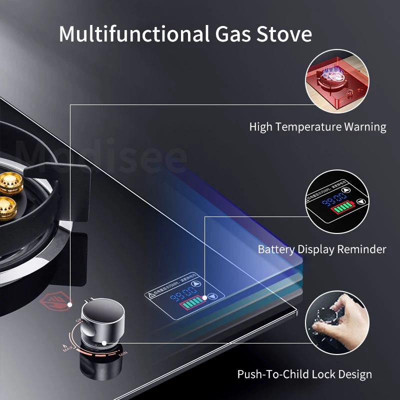Gas Stove Single Stove Household Liquefied Gas Embedded Natural Fierce Fire Single Stoves Table Kitchen Hob