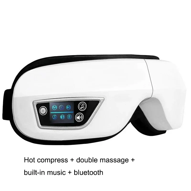 Smart Eye Massager Air Bag Vibrating Eye Care Instrument Heating Bluetooth Eye Music Relieves Fatigue Dark Circles Remove Weary