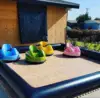 Outdoor Amusement Inflatable Bumper Car Go Kart Track Bumper car race track inflatable go kart race tracks 2