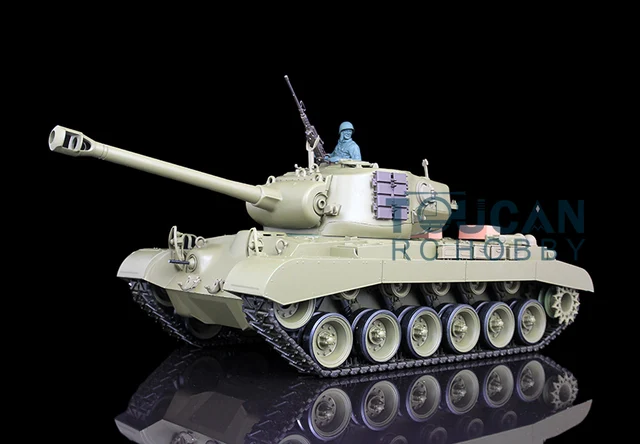 Heng Long 2.4Ghz 1/16 TK7.0 Plastic Basic Version M26 Pershing RTR RC Tank 3838 W/ 360° Turret 6