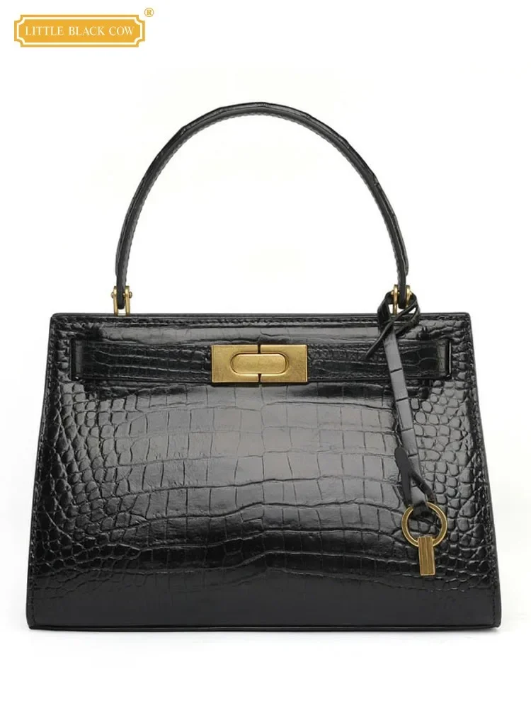 

Женская Офисная сумка из натуральной кожи, роскошные элегантные тоуты из крокодиловой кожи, слинг на плечо, мессенджер