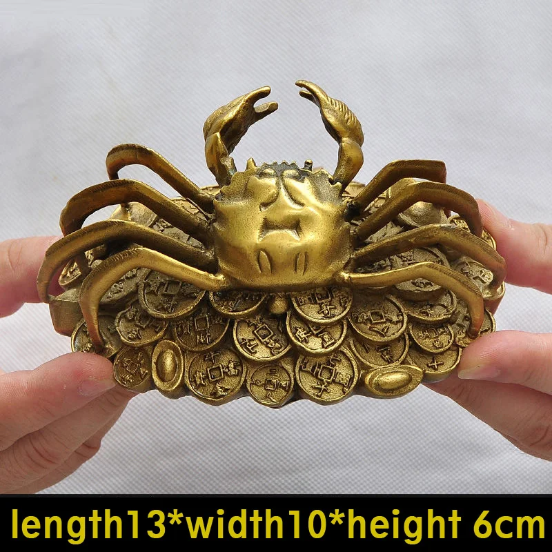 

All copper lucky money crab decoration home living room TV cabinet Fengcai general office decoration handicraft crab decoration