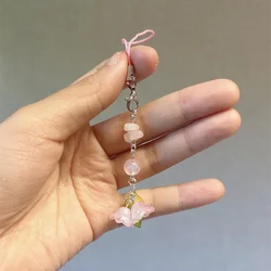 Handmade Lily of the Valley Phone Charms - Adorable Accessory (Pink)