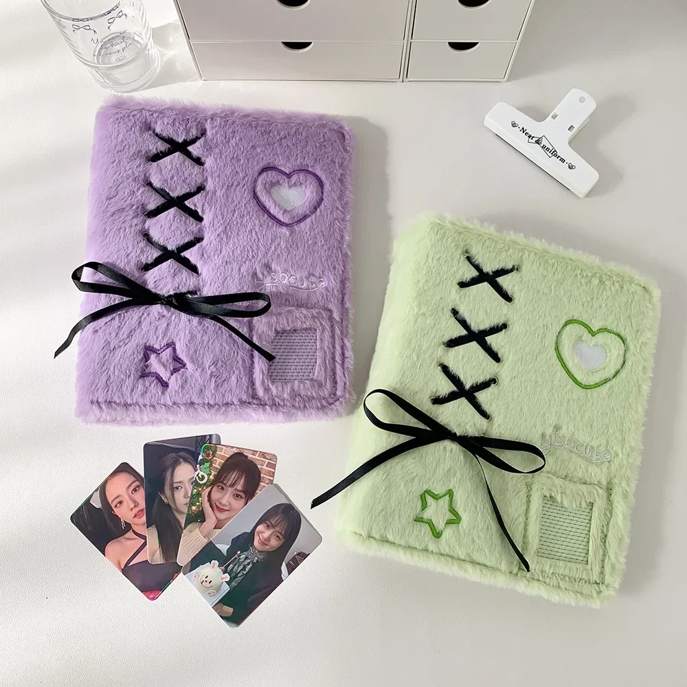 Plush A5 Album Binder - Photo Card and Postcard Organizer Notebook