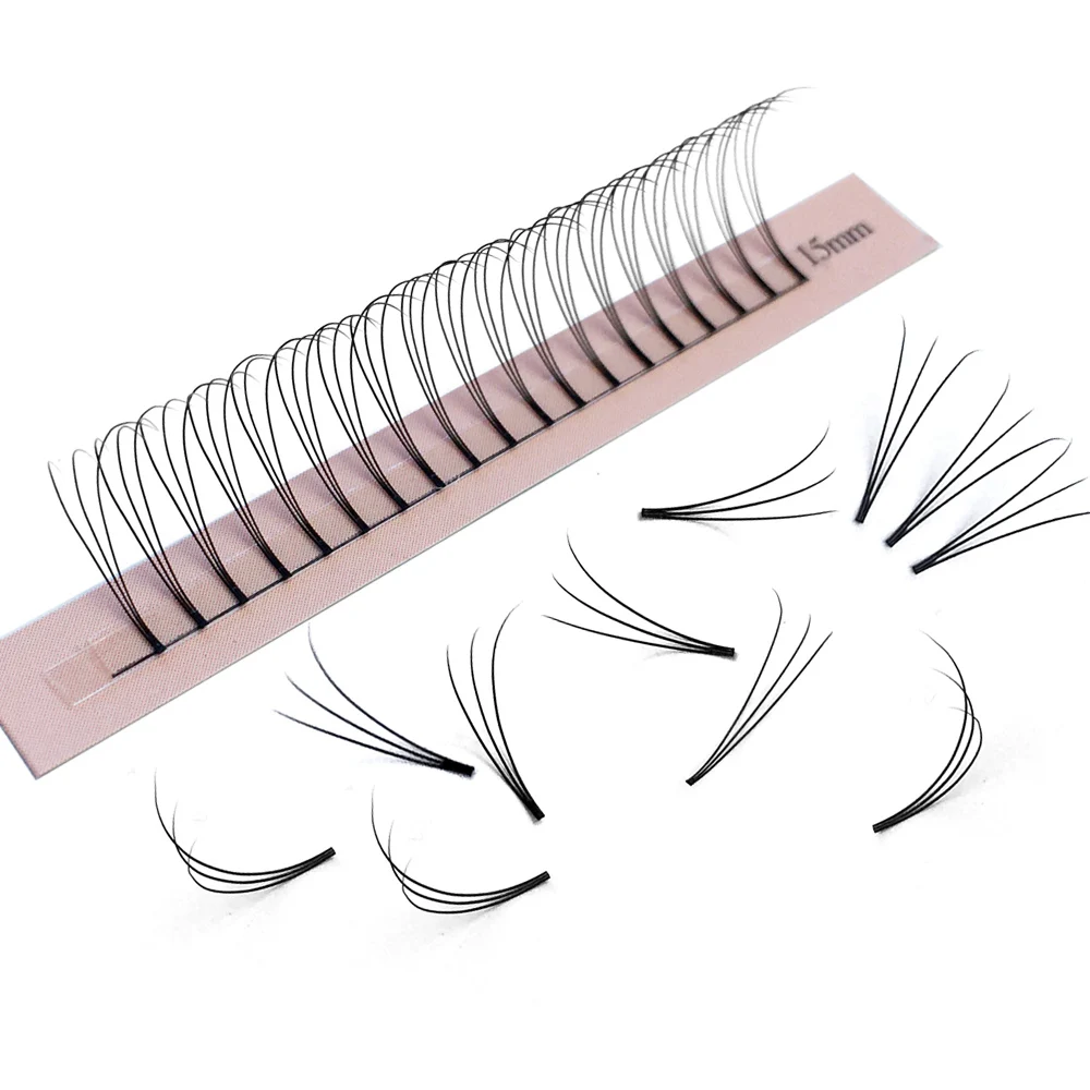 Goddess 3D Premade Fan Eyelash Extensions Short Root W Shape Lashes Natural Soft Russian Volume Lashes Faux Mink Individual Lash eyelash extension eyelash extensions eyelash extension lashes fake eyelashes false eyelashes