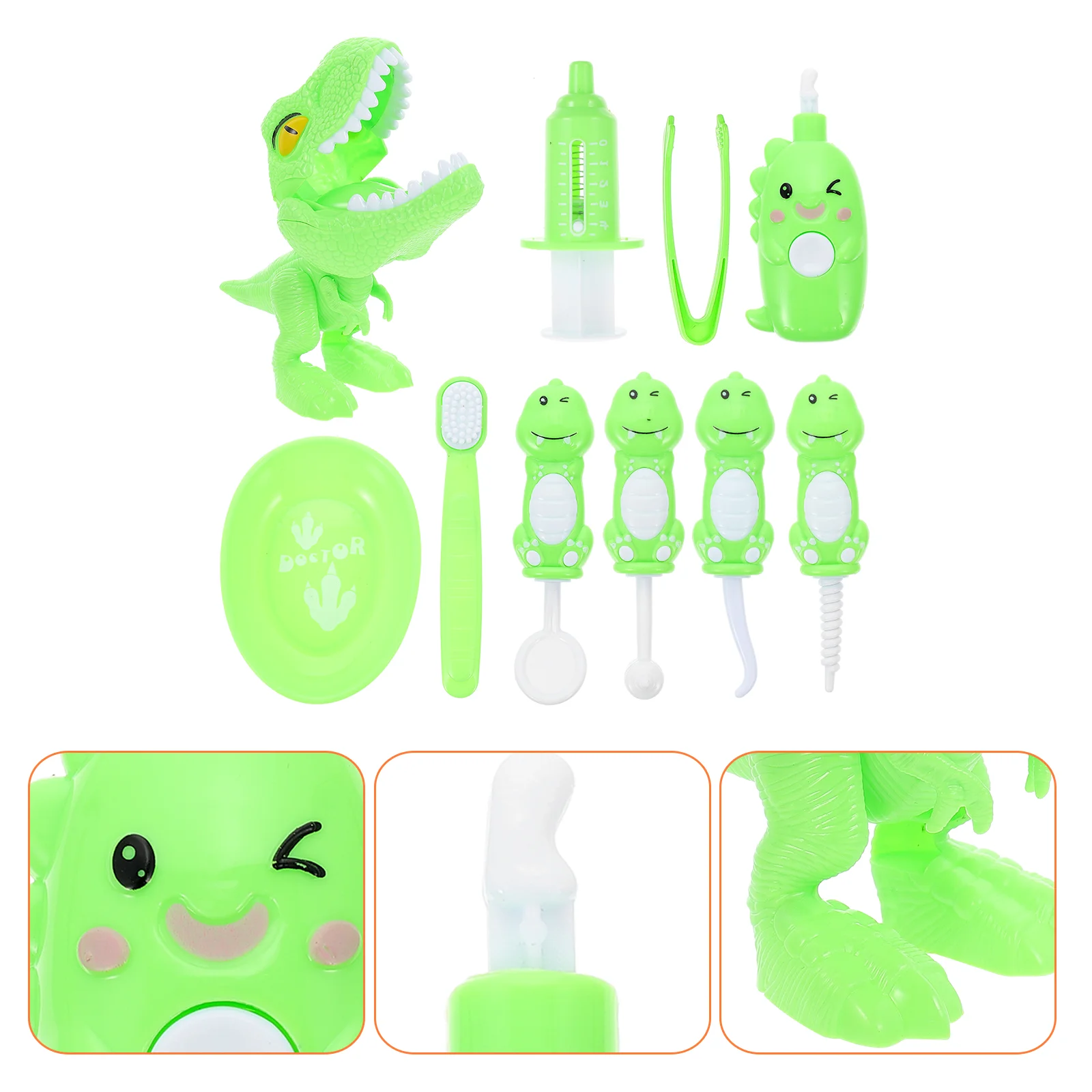 

1 Набор детских стоматологических инструментов, игрушки, забавная Имитация Динозавра, ролевые игрушки для доктора