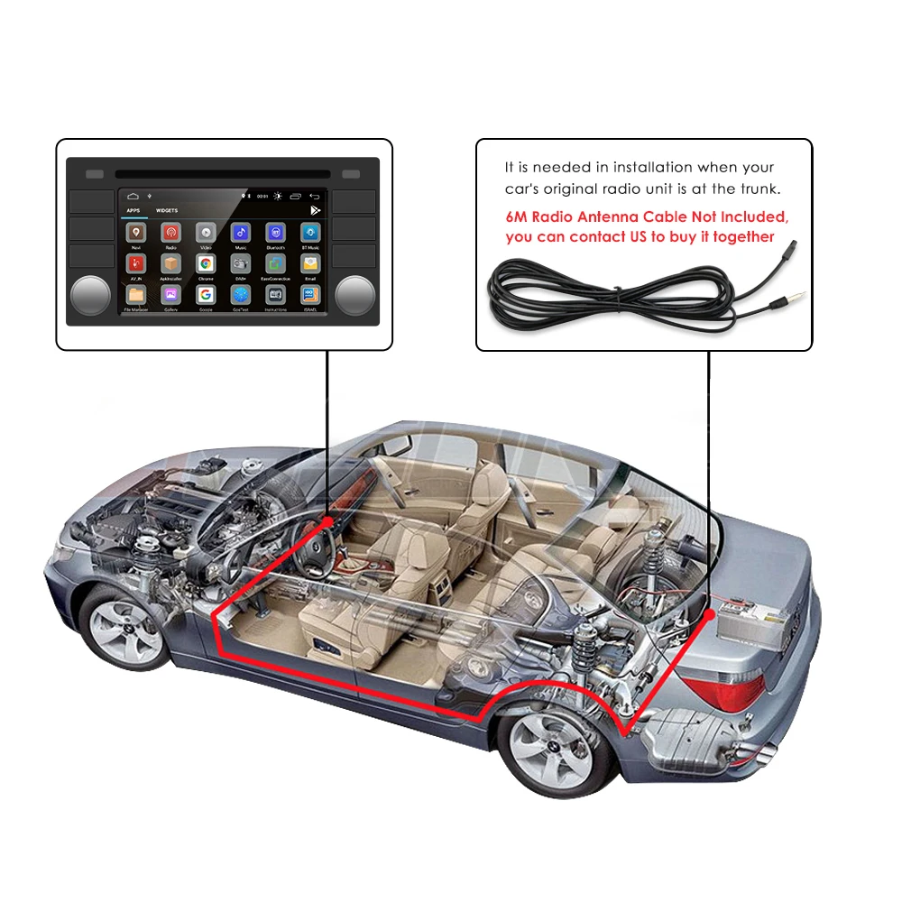Radio para Auto Hizpo de 7 Pulgadas con CarPlay y Android Auto Inalámbrico para BMW E46 M3 318 320 325 330 335, Sistema Multimedia Inteligente con Pantalla Táctil IPS, Reproductor de Video Estéreo, Autoradio 2Din, Navegación, BT, GPS, 4G, WIFI, FM, AM, DSP, RDS, SWC 3
