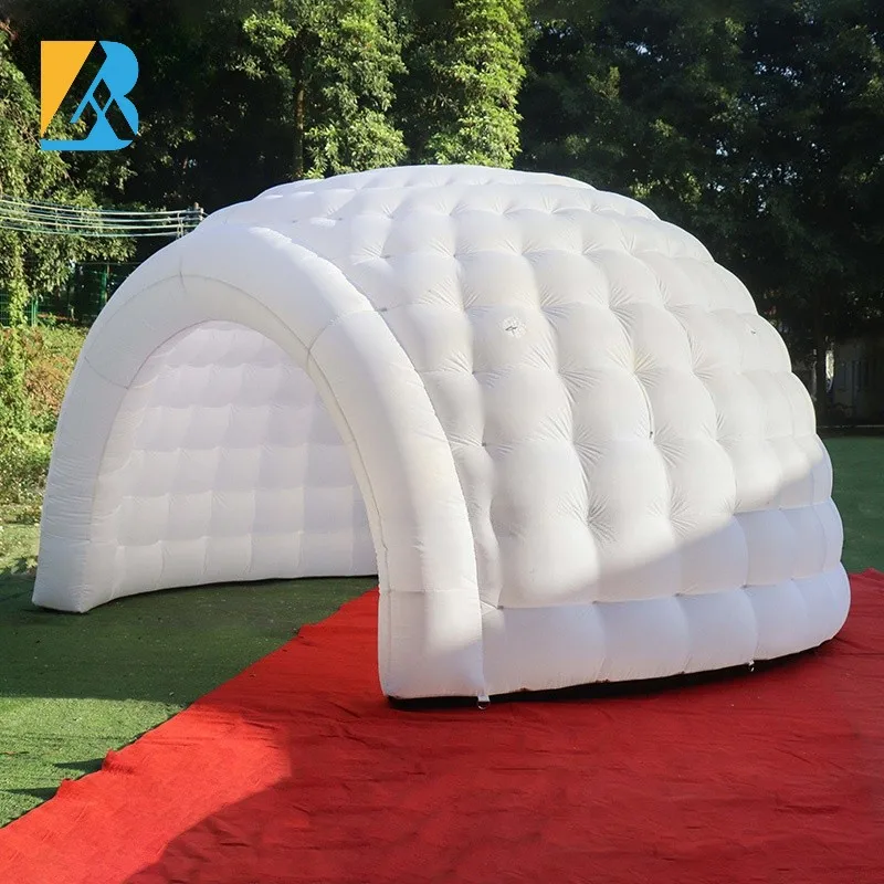 Built 5 Meters White Inflatable Igloo Dome Tent for Party Event Planner Toys
