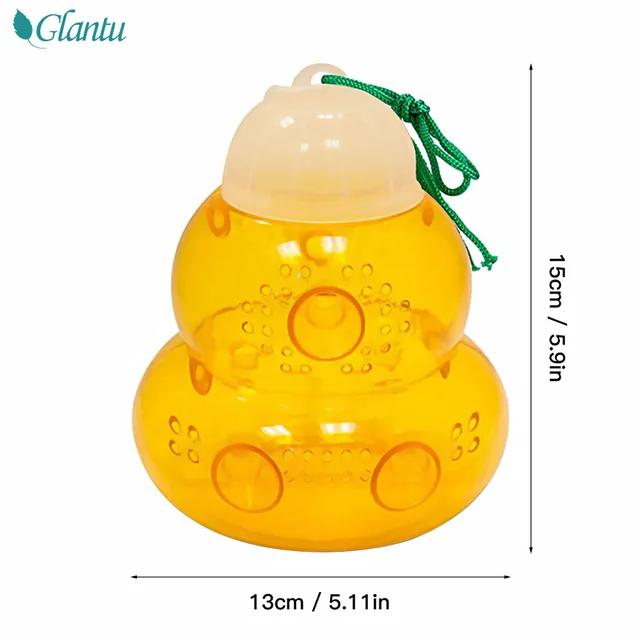 Piège à guêpes d'extérieur, collecteur de guêpes Portable réutilisable, Non toxique, lutte antiparasitaire, piège à abeilles multi-trous pour la maison, la ferme, les fournitures de cour 5