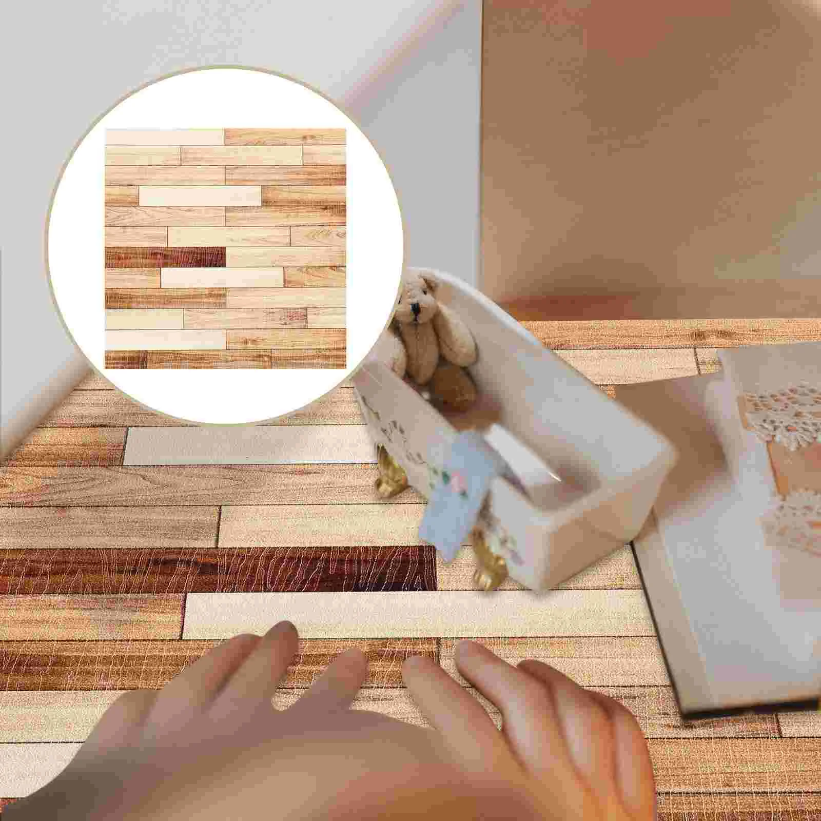 

4 Pcs Dollhouse Floor Kidtraxtoys Miniatures Decor Crafts Child Playsets Pvc Accessories Kids