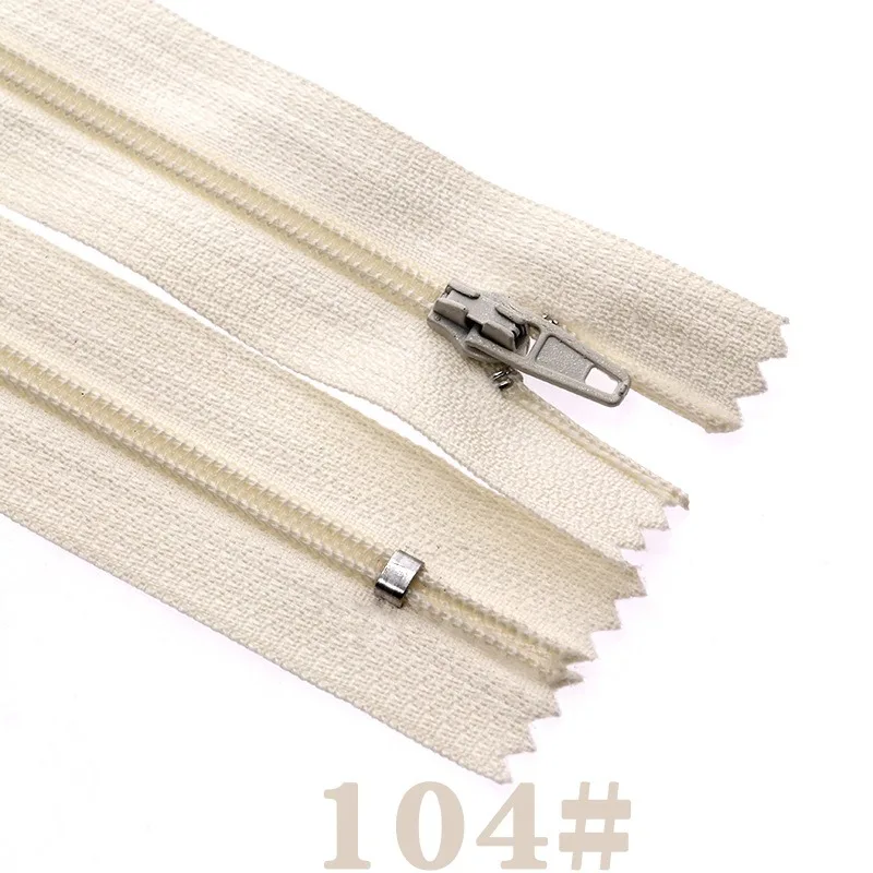 Variety Pack of Nylon Coil Zippers – 10-Piece Set, Assorted Sizes and Colors for Tailoring and Crafting