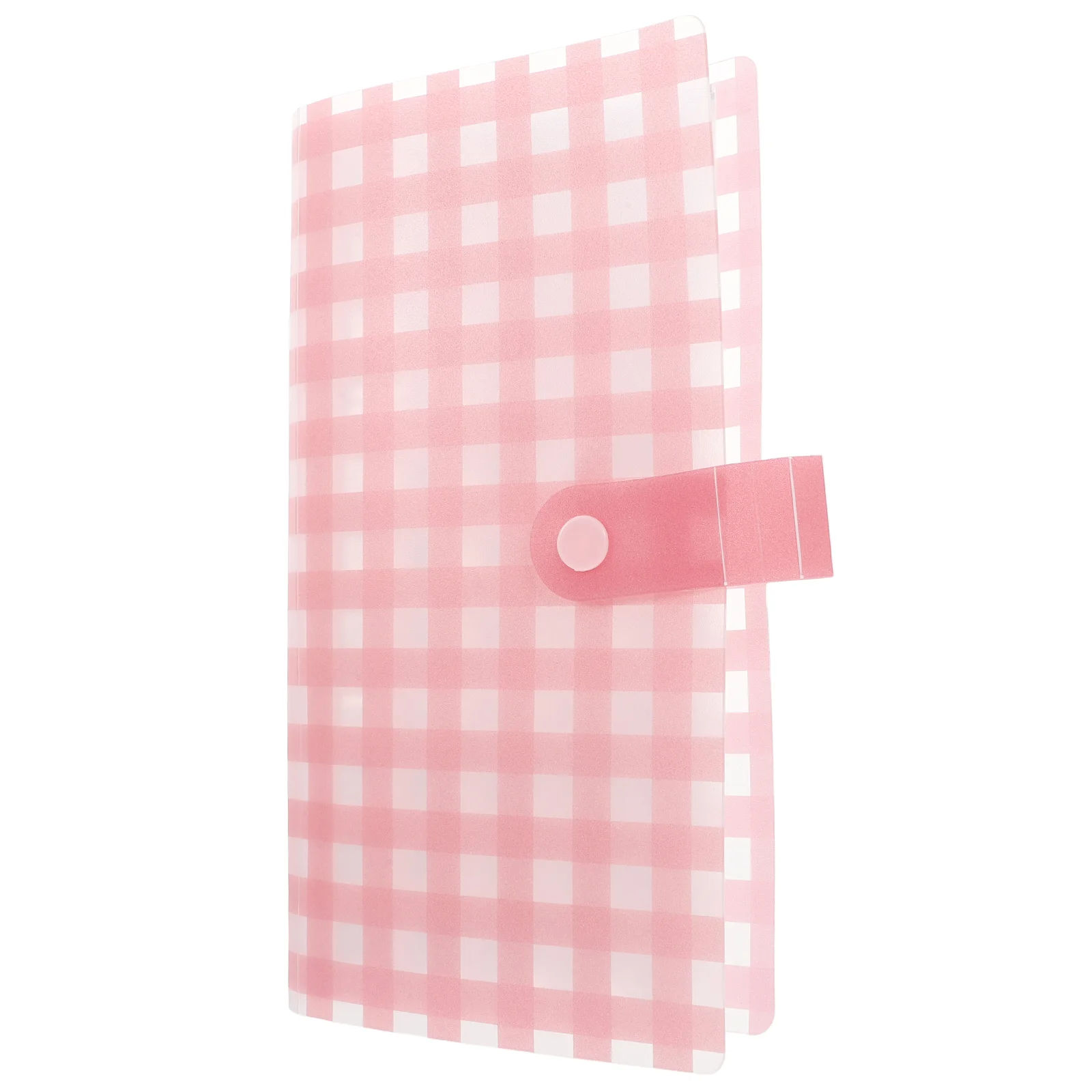 Frosted Portable Professional Photo Mini Photocard Organizer Button Secure Album Folder Solution Cards