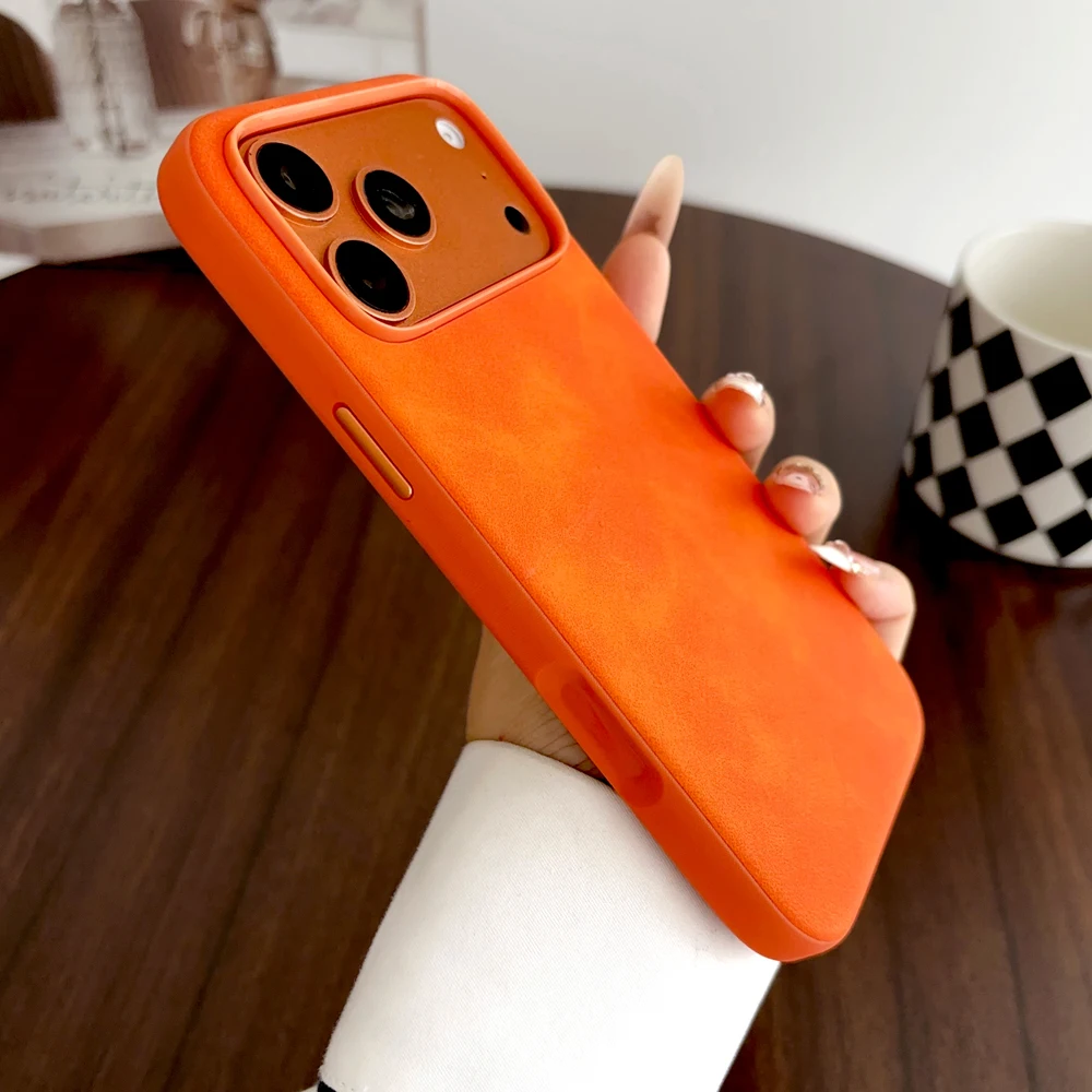 Luxury Faux Leather Full Protective Matte Smooth Hard Cover Case