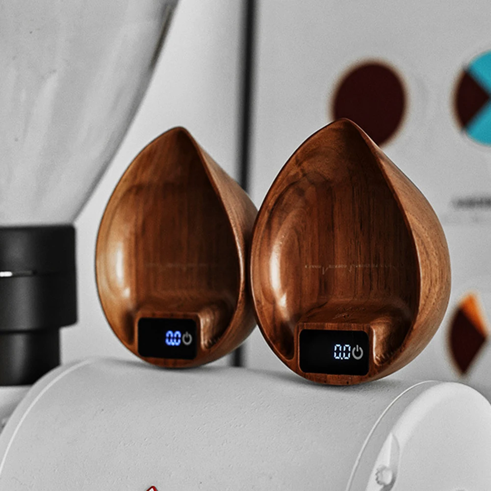 

Wooden Electronic Pocket Mini Scale Jewelry Tea Weighing Tool Portable Digital Scale Multifunction 999g/0.3g Electronic Digital