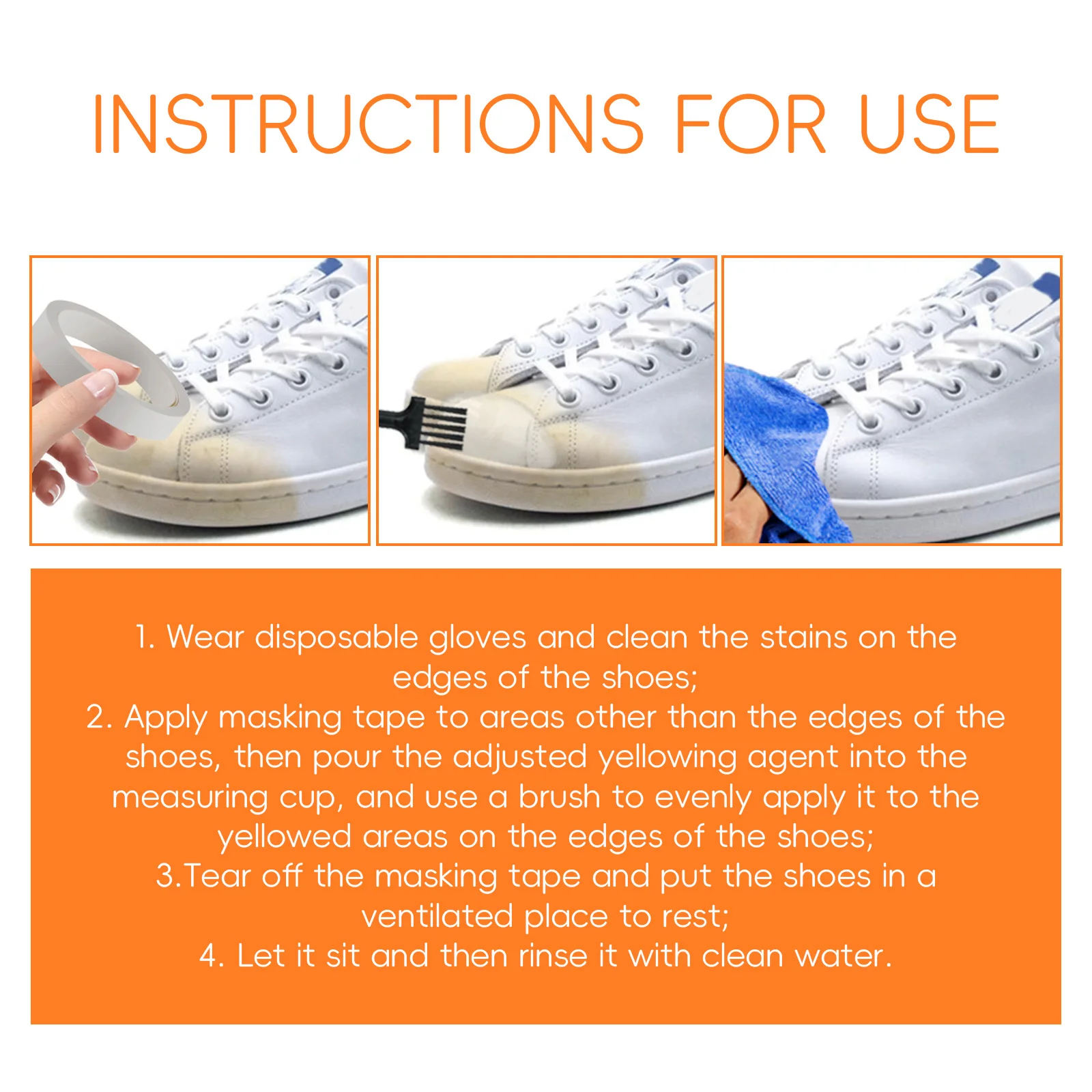 Shoe Cleaner Removes Dirt Stains from White Shoes
