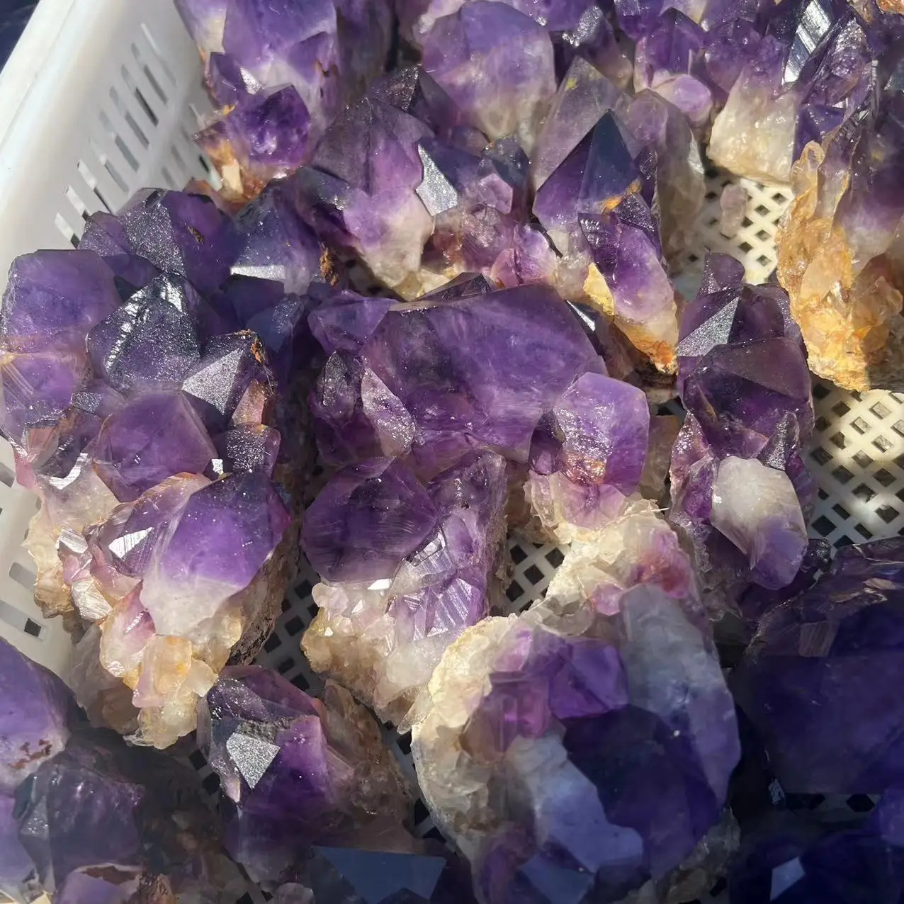 Huge Natural Uruguay Amethyst Large Hole Cluster Quartz Mineral Specimen Original Stone Degaussing 2
