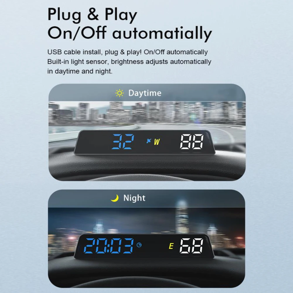 Vjoycar 2023 GPS   HUD Gague  ӵ ð ħ  ÷  ÷  ڵ   ׼
