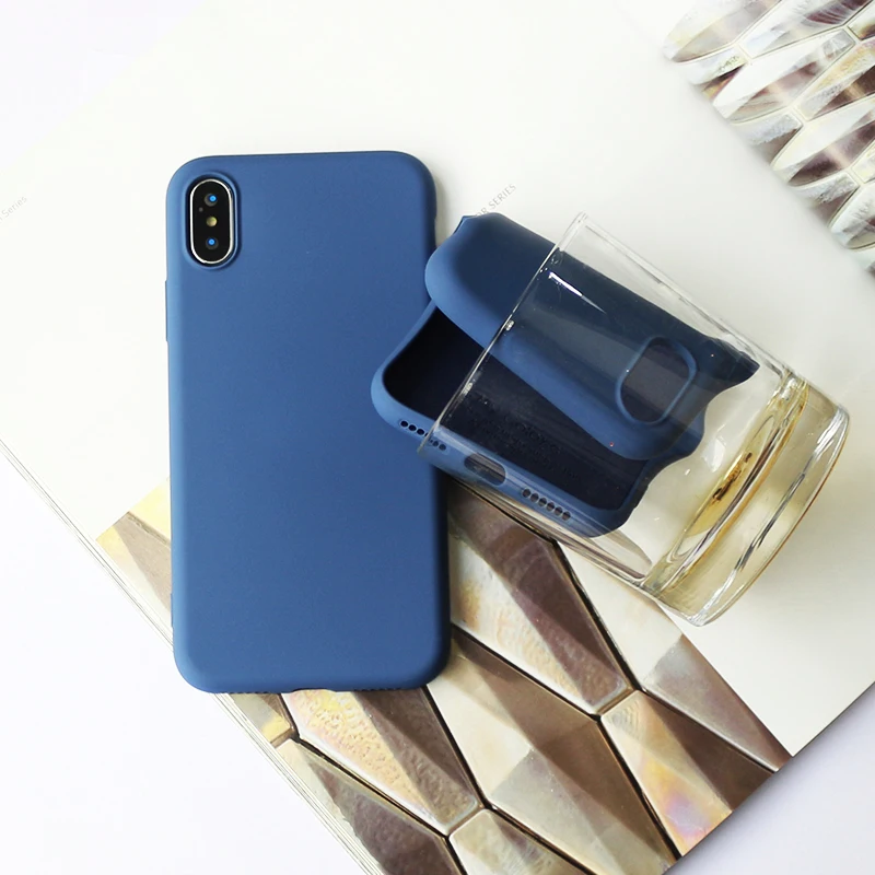 Vibrant Silicone Candy Color Soft Phone Case Cover