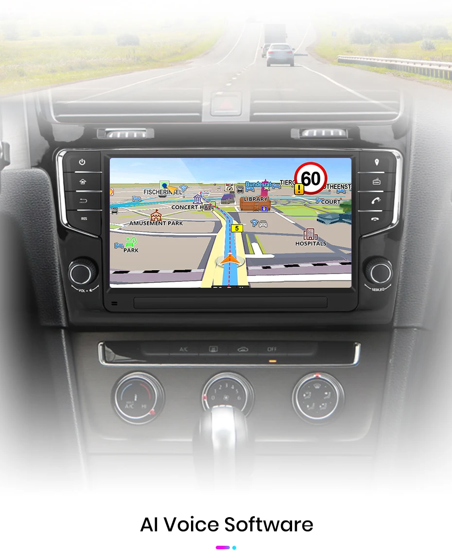 Junsun 9 "Wireless Carplay Android Auto Auto Radio für Volkswagen Golf 7 2013 2014-2017 Stereo GPS multimedia Player 4G FM SWC – Detail 21