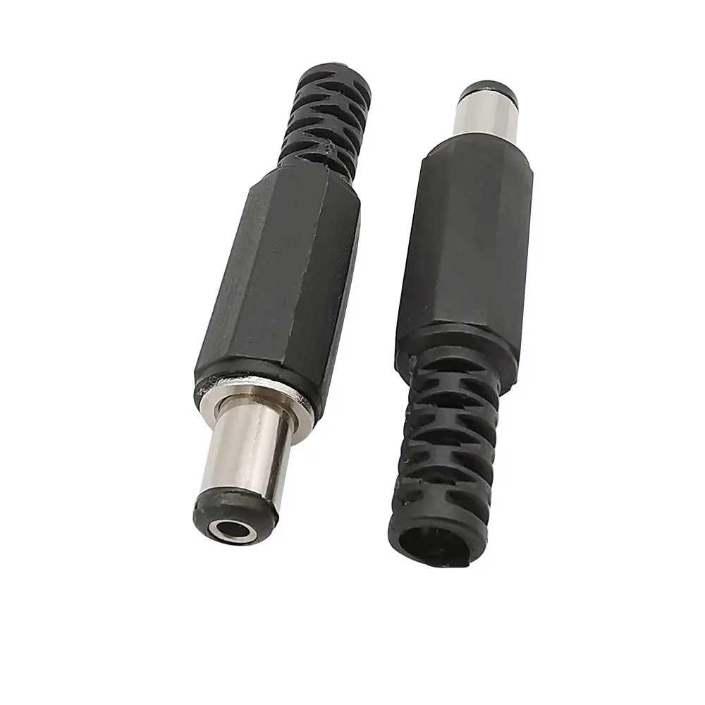 DC Power Adapter Plug 5/10Pcs 5.5mm x 2.1mm Male Plug Outlet Connector
