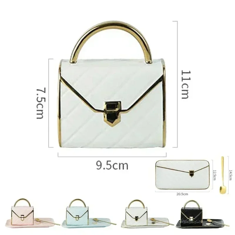 Handbag Coffee Cup Set - طقم كوب قهوة بتصميم حقيبة...