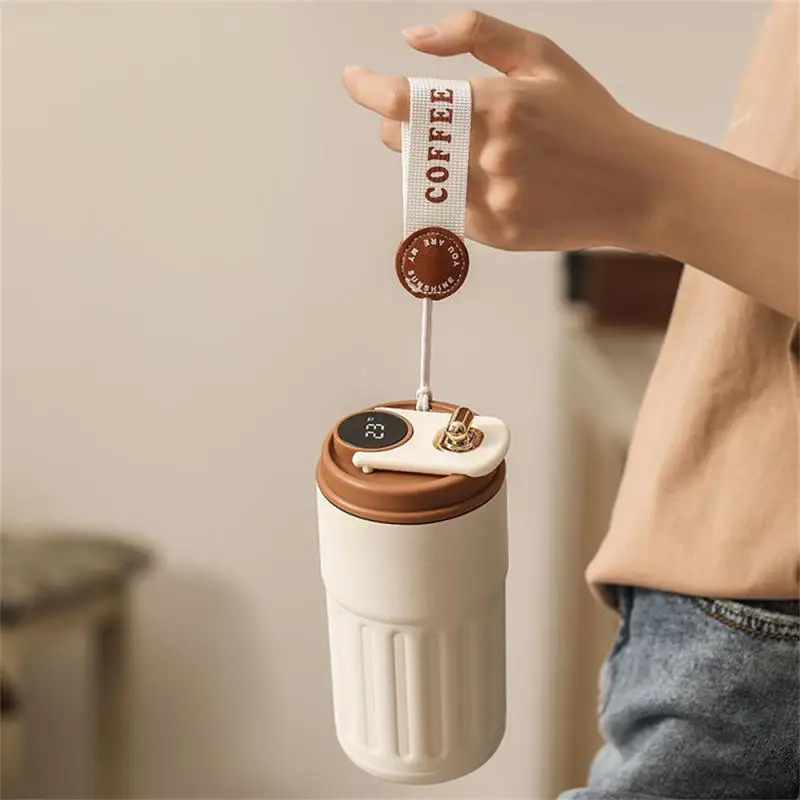 지능형 316 스테인레스 스틸 진공 컵, 온도 LED 디스플레이, 유리 파티션, 차 및 물 진공, 2 개, 3 개