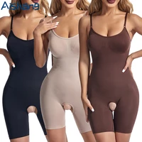 Body sans couture pour femmes, Compression, entrejambe ouvert, Push Up, serrage du ventre, Corset amincissant, rehausseur de fesses, modelant tout le corps 1