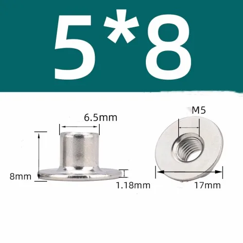 12 Dadi A T M8 Flangiati - Acciaio Al Carbonio Zincato, Per Mobili E Fai Da Te - Foto 13