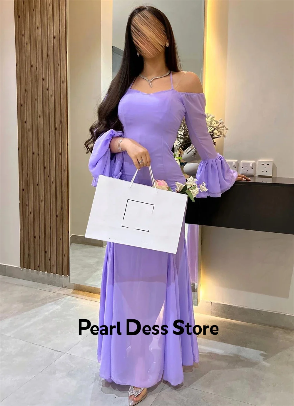 

Бальное платье в стиле Саудовской Аравии, платье для взрослых, шифоновое платье с открытыми плечами, минималистичное оформление