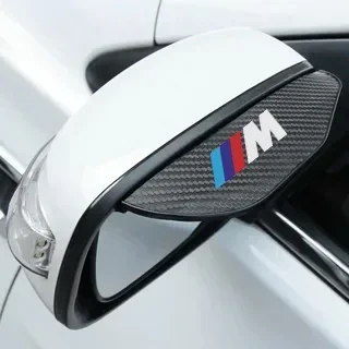 2Pcs Carbon Fiber Car Rearview Mirror Eyebrow Rain Cover For BMW M M8 M7 M6 M5 M4 M3 M2 M1 F30 F10 F15 E30 E46 E90 E60 3 Series