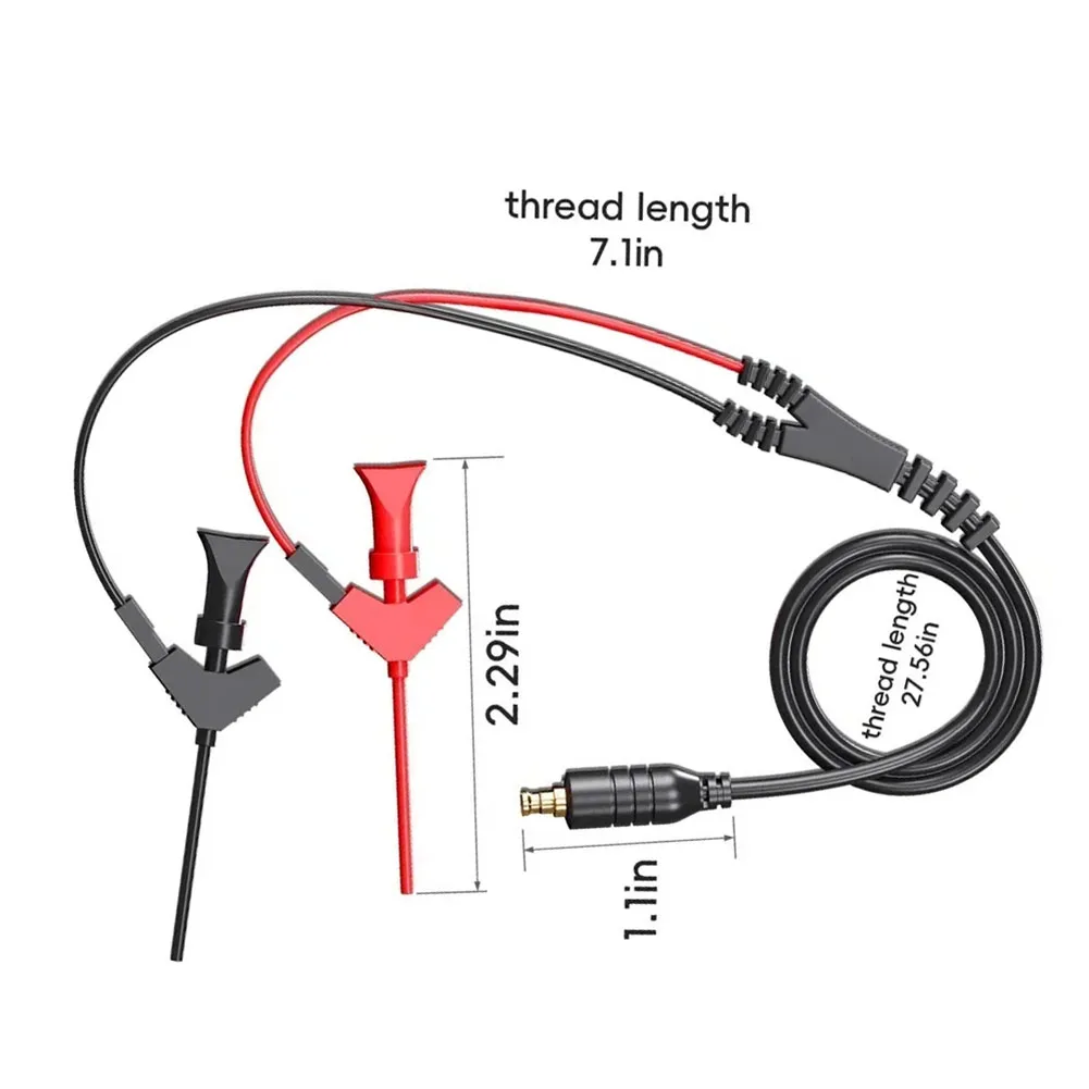 프로브 테스트 훅 오실로스코프 디버깅용 MCX 테스트 프로브 플러그인 MCX 커넥터 완전 차폐형 납땜 BNC 커넥터 검정색 빨간색