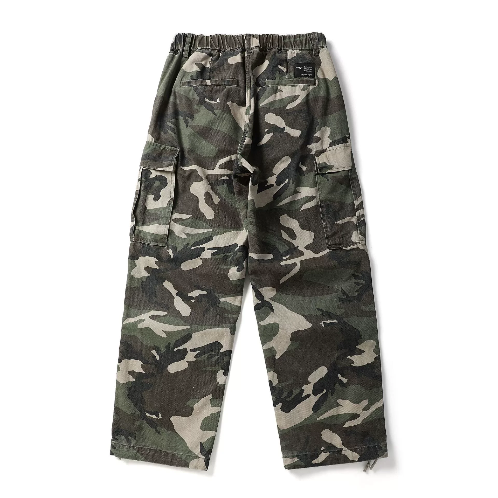 Camouflage Loose Workwear Pants Spring High Street Men's Women's Casual Trousers Non Elastic Longs Outdoor Trekking Camp Travel
