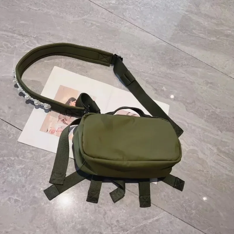 Popular Square Bolsa Spliced Bow Pearls Tote Bag Crossbady Shoulder Bags Daily Using Bolsas Casual All-match Bolsos Mujer 3