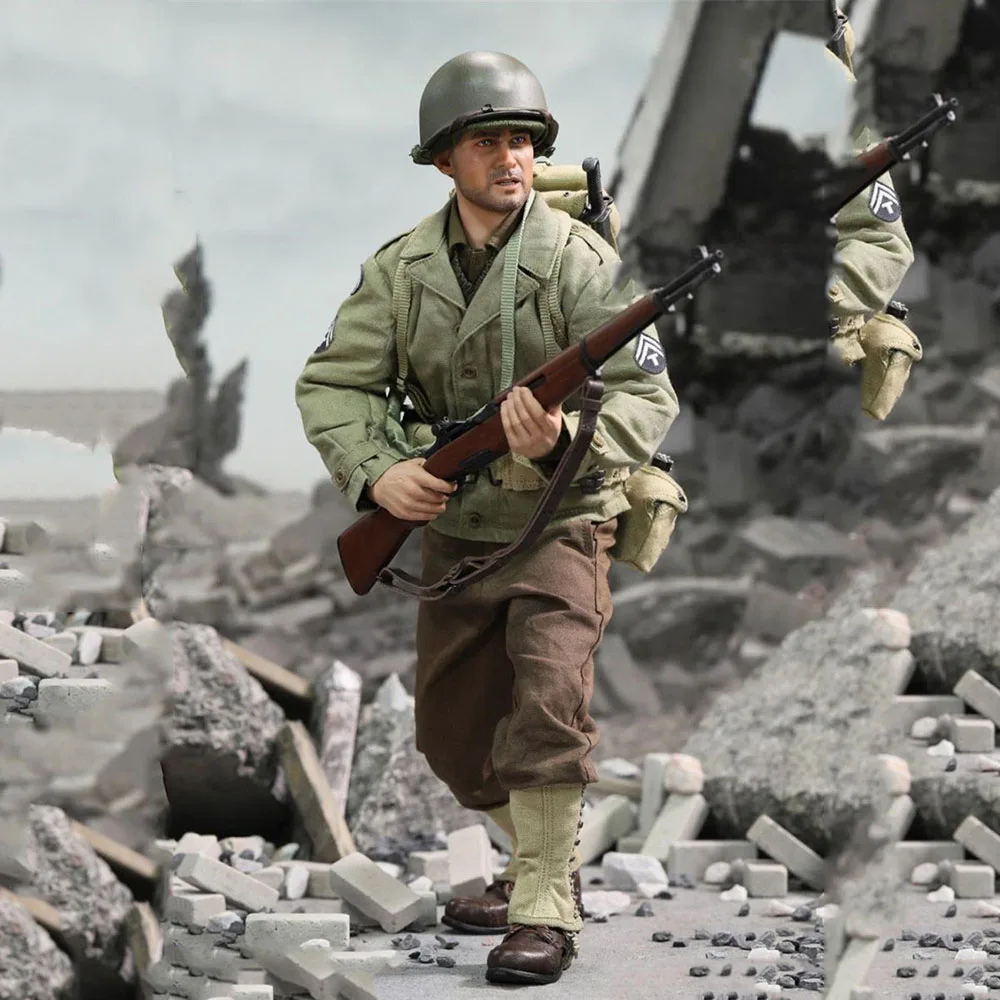 

In Stock 1/6 DID A80156 WWII American Rangers Battalion Male Soldier 29th Infantry Division Army Full Set Action Figure Model