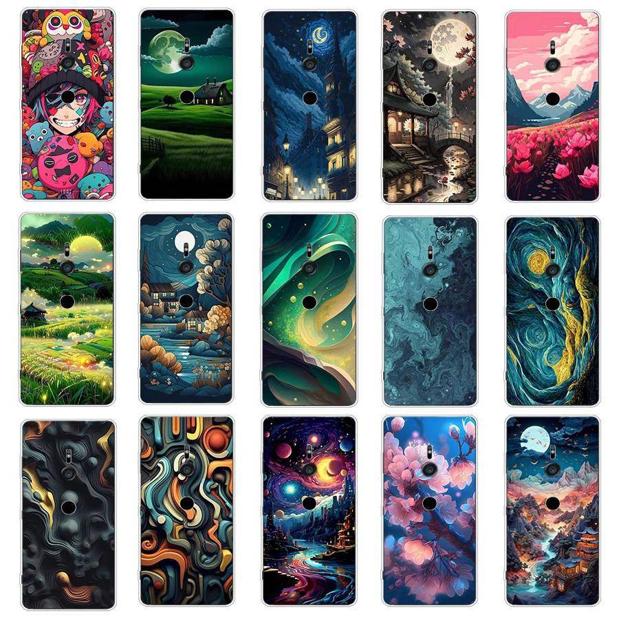 2 Per Sony Xz/Xzs/Xz1/Xperia Z3/Xperia L1 Custodia Tpu Custodia Protettiva In Silicone Morbido