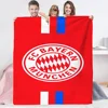 Plaid Blankets and Throws Fc Bayern Munich Logo Blankets for Decorative Sofa Cover Blanket Throw Microfiber Bedding Cobija Knee 2