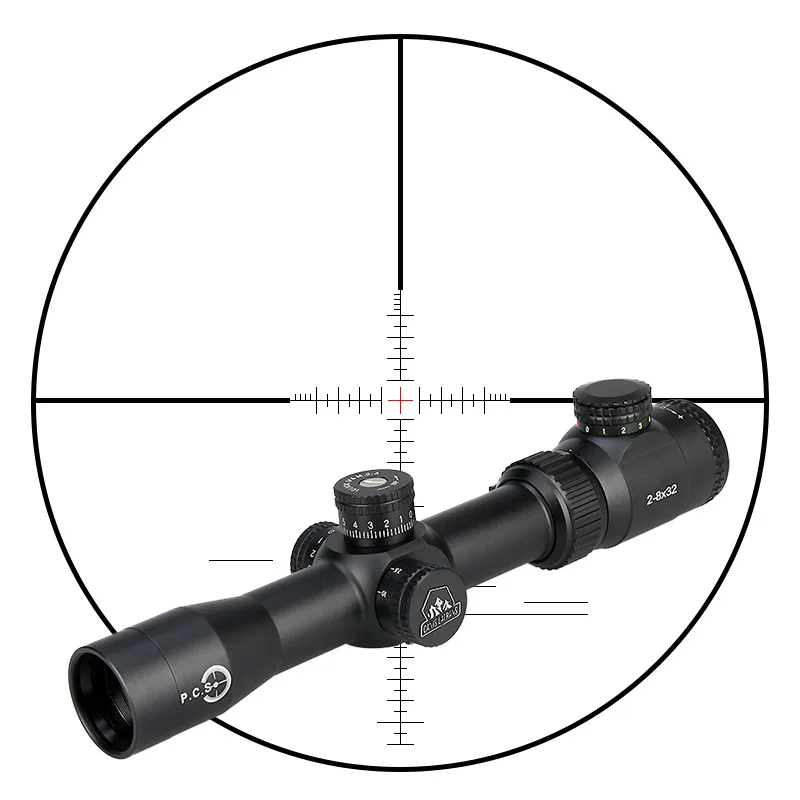 

Canis Latrans Tactical airsoft optics rifle scope MT2-8x32 hunting rifle scopes for air guns hunting shooting GZ1-0288