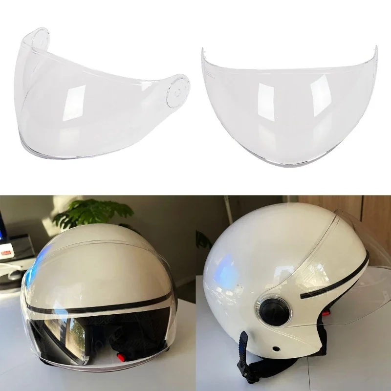 

Motorcycles Helmet Visor Lens Windshield Replacements for AXXIS Square MTV15B Durable Helmet Lens Shield